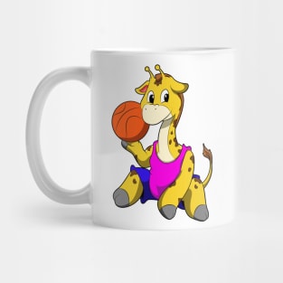 Giraffe with Basketball Mug